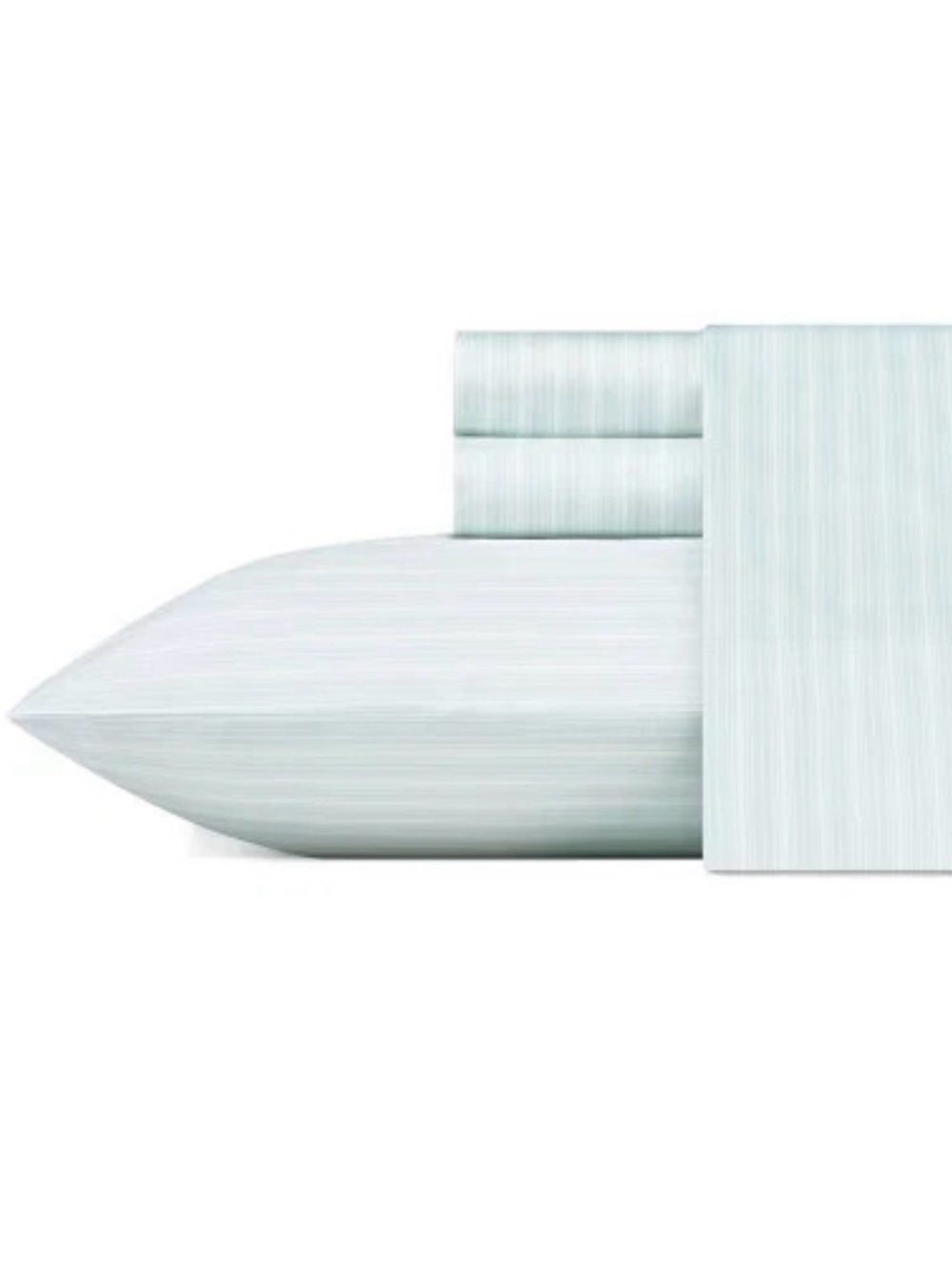 Laura Ashley Light Aqua Stripe QUEEN Sheet Set ~ Charming Blue Hint Lottie